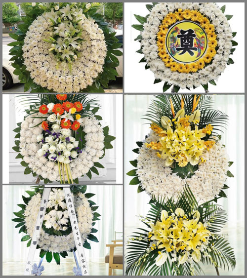 福建南平建瓯市小松镇渔村村花圈速递